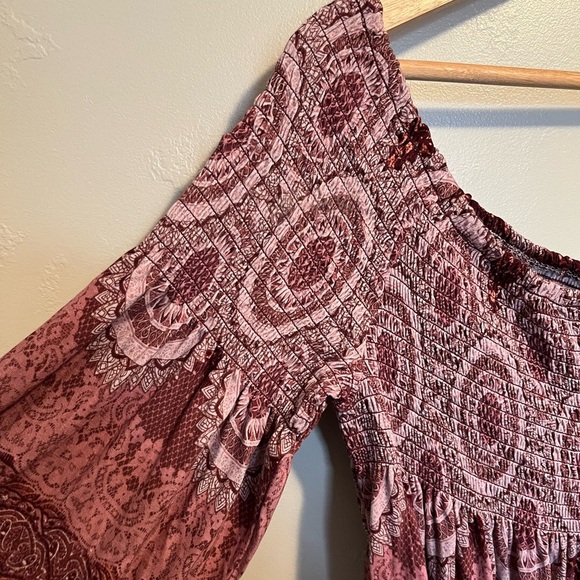 Mason & Belle Carlita Off the Shoulder Button Detail Knit Top NWT - Picture 3 of 11